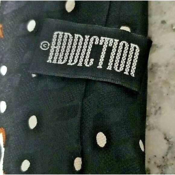 Addiction Vintage 90s Men's Neck Tie Silk Santa's Sleigh Christmas 59"x4" - Picture 3 of 5